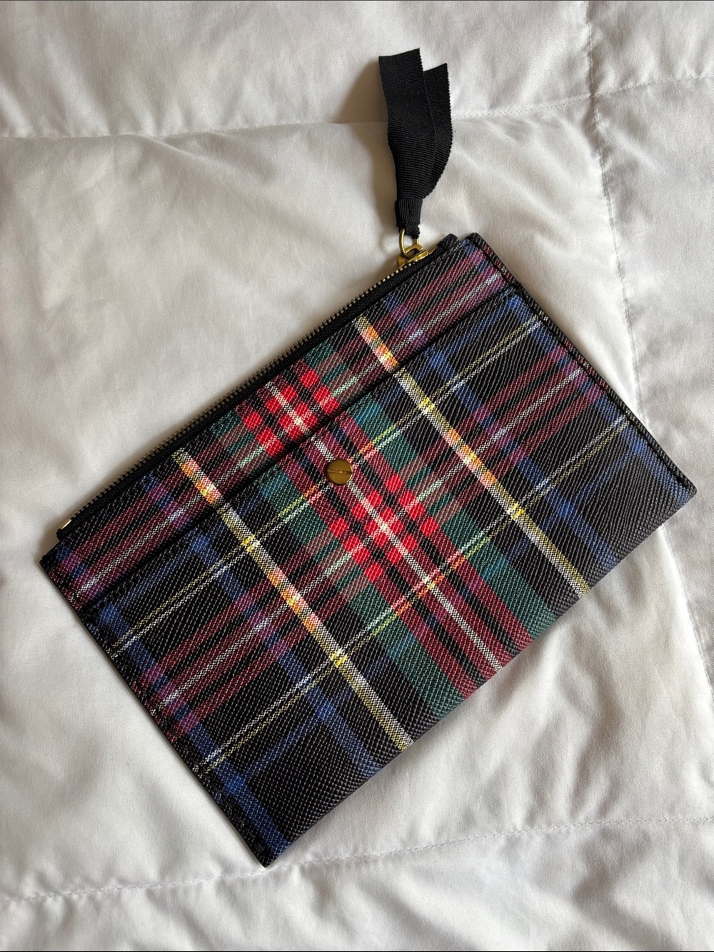 J.Crew plaid clutch - Picture 1 of 7